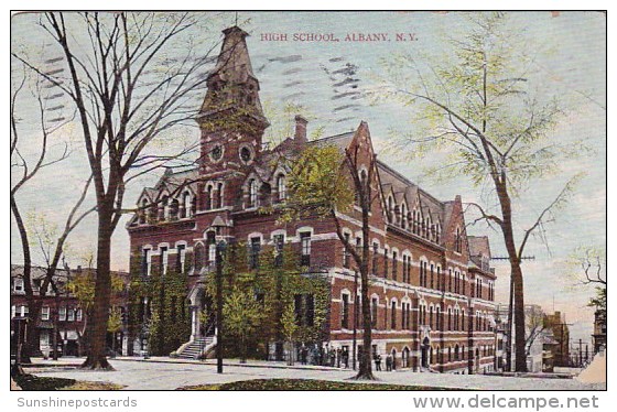 High School Albany New York 1908 - Albany