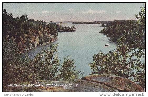 The Pallsades &amp; Harrows Thousand Islands New York City New York 1909 - Orte & Plätze