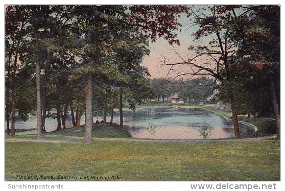 Easterly End Deering Oaks Portland Maine 1910 - Portland