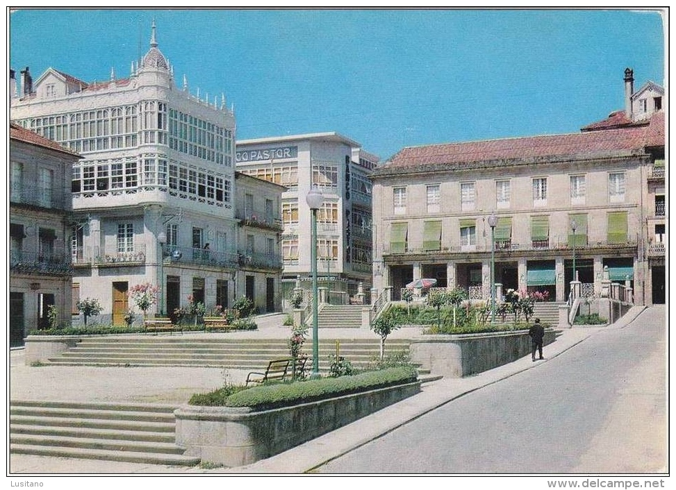 Carballino ( Orense ) - Plaza Del Generalisimo - España ( 2 Scans ) Spain - Orense