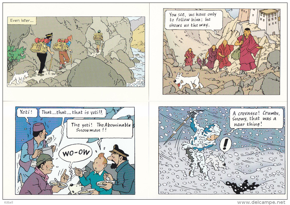 Postcards Tintin Au Tibet 10 Postcards - Comics