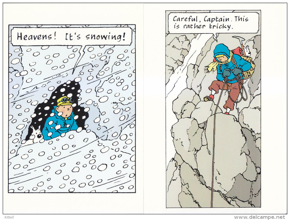 Postcards Tintin Au Tibet 10 Postcards - Comics