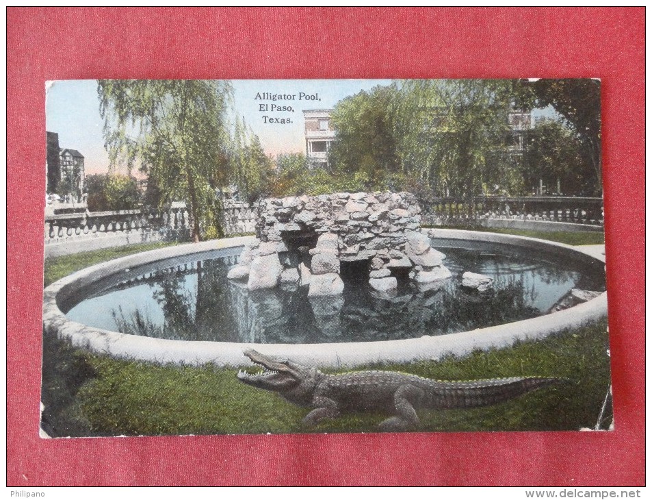 Texas> El Paso     Alligator Pool  1914 Cancel     Ref-1337 - El Paso