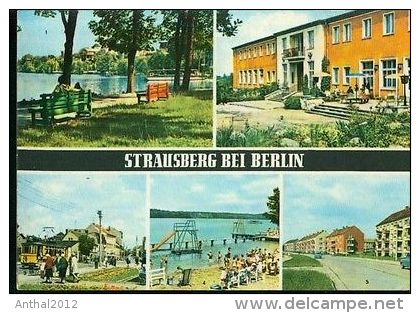 Strausberg Bei Berlin Straßenbahn Wohnsiedlung Hotel Schwimmbad Große Straße 66 - Strausberg