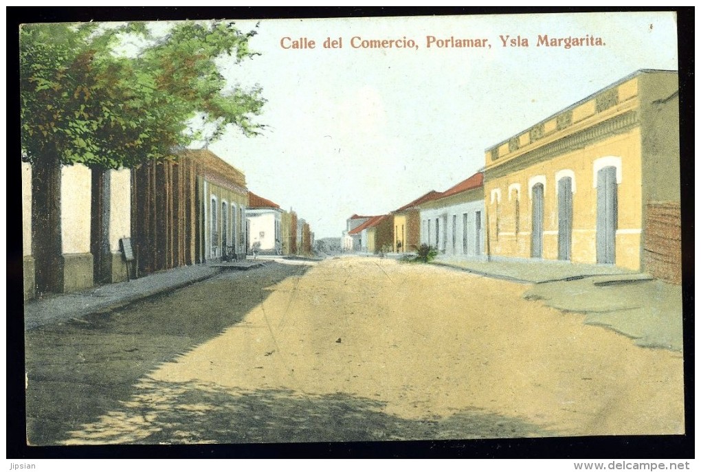 Cpa  Mexique Ysla Margarita , Porlamar , Calle Del Comercio   MAI13 - Mexique