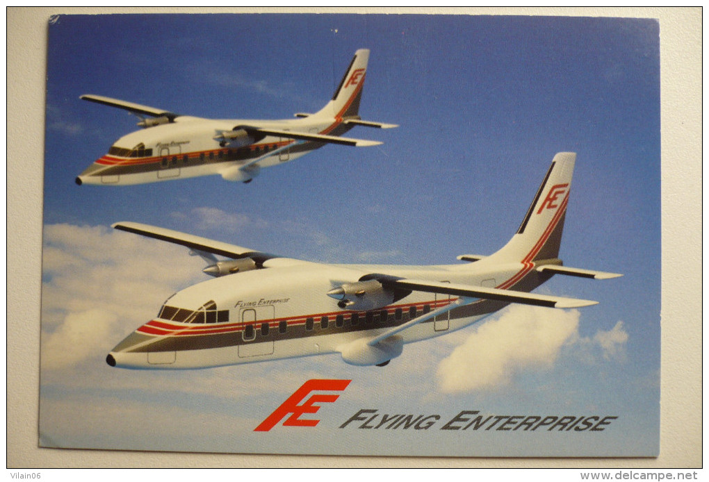 CARTE COMPAGNIE / AIRLINE ISSUE      SHORT 360   FLYING ENTREPRISE - 1946-....: Moderne