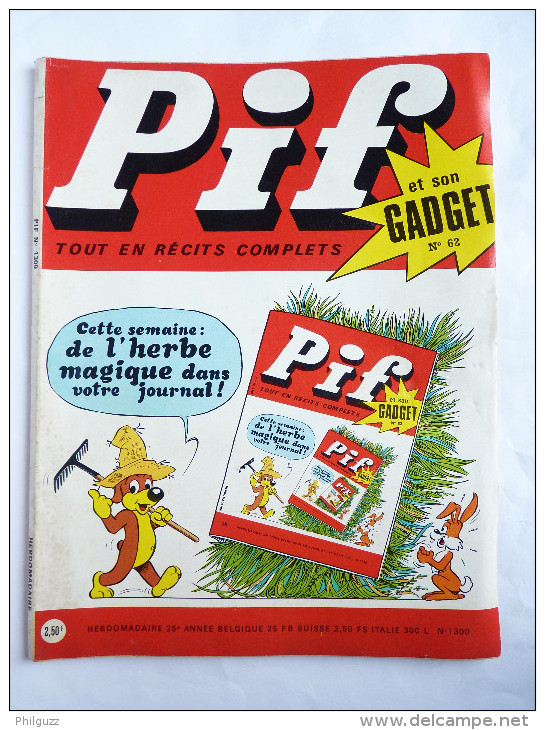 PIF GADGET N° 62 Couv CANCE (3) - Pif Gadget