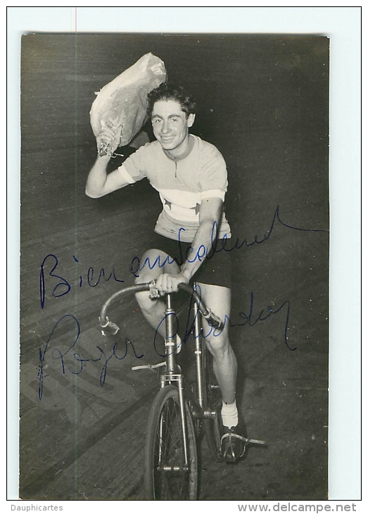 Roger CHARDON,  Autographe Manuscrit, Dédicace. 2 Scans. - Ciclismo