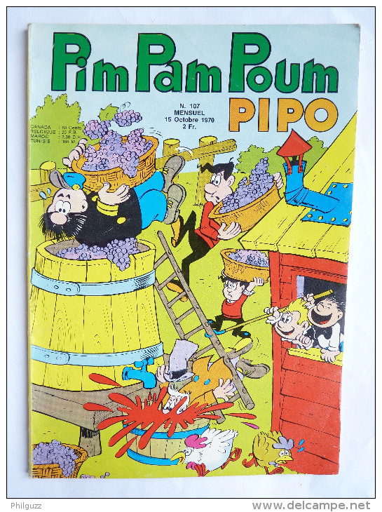 PIM PAM POUM PIPO (Lug)  N°107 PETIT FORMAT 1970 (2) - Pim Pam Poum