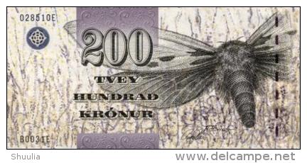 Faroe Island 200 Kronur 2003 Pick 26 UNC - Faroe Islands