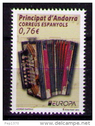 ANDORRA ESPAÑOLA 2014 - EUROPA - ACORDEON - 1 SELLO - 2014