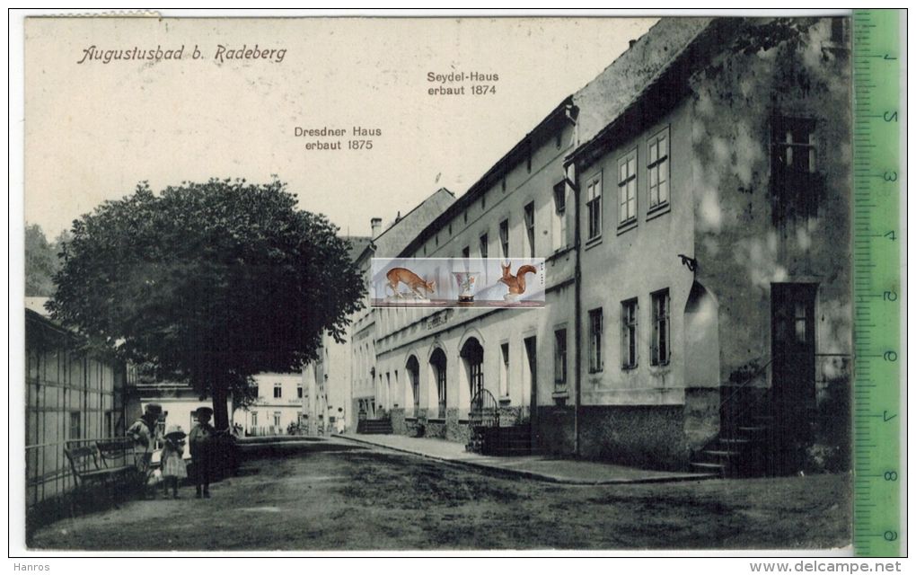 Augustusbad Bei Radeberg-  1927 -Verlag: Alfred Hermann, Dresden,  Postkarte, Mit Frankatur, Mit Stempel AUGUSTUSBAD - Radeberg