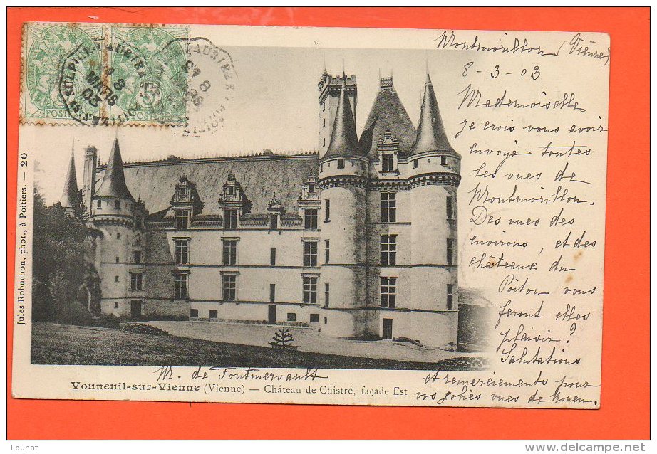 86 Vouneuil Sur Vienne : Château De Christé , Façade Est - Vouneuil Sur Vienne