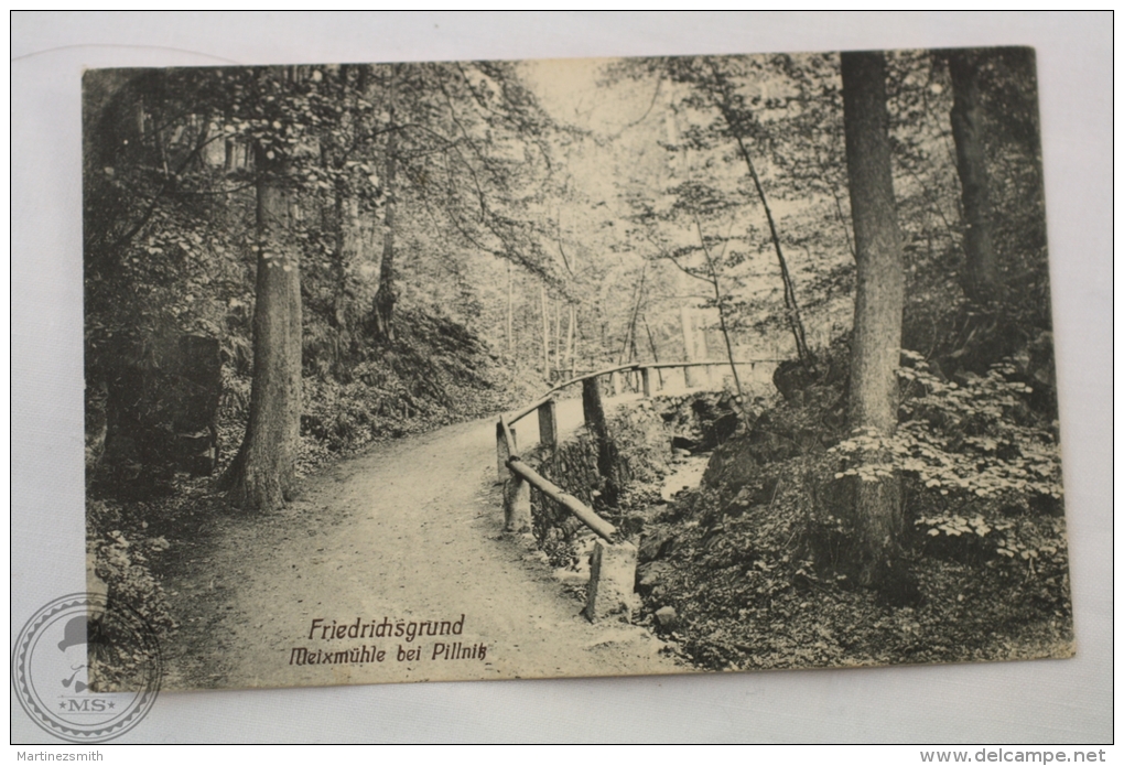Old Germany Postcard - Friedrichsgrund, Meixmühle Bei Pillnitz - Edited: Kunstverlag Alfred Hartmann, Dresden - Pillnitz