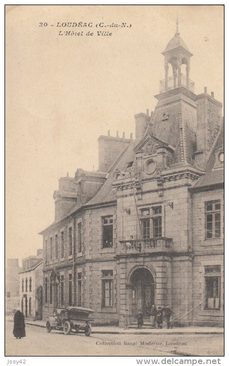 22 LOUDEAC  L'HOTEL DE VILLE - Loudéac