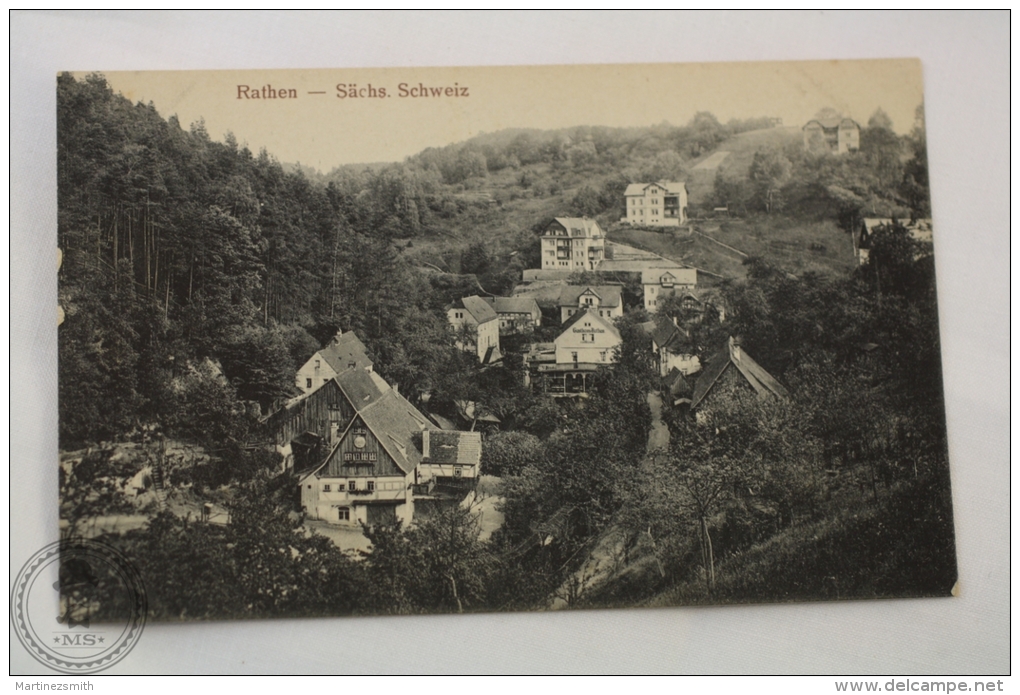 Old Germany Postcard - Rathen - Sächs. Schweiz - Edited: Alwin Keil, Dresden- Unposted - Rathen