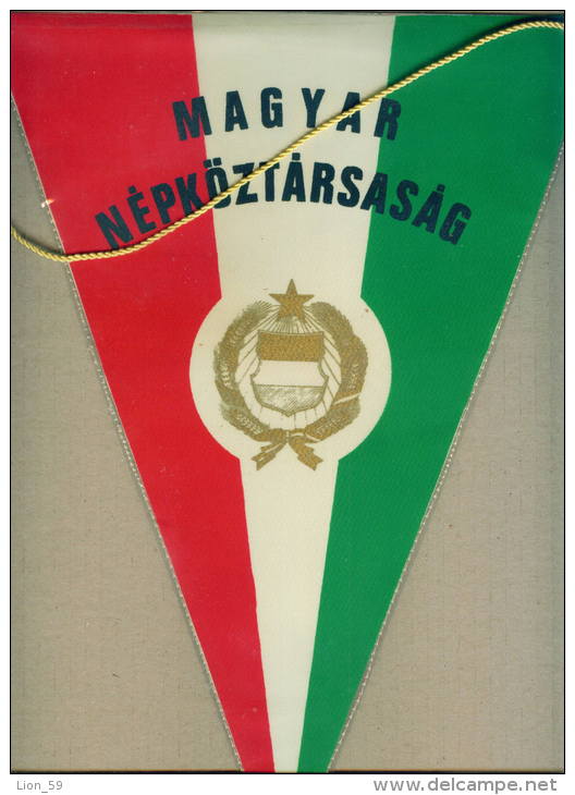 W163 / SPORT HUNGARY FEDERATION  Handball Hand-Ball  Balonmano  24.5 X 33 Cm Wimpel Fanion Flag  Ungarn Hongrie Ungheria - Handball