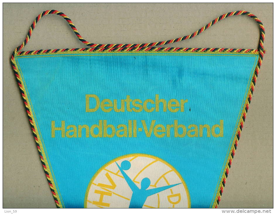 W164 / SPORT - Handball Hand-Ball  Balonmano DHV DDR - 24 X 39 Cm.  Wimpel Fanion Flag Deutschland Germany Allemagne - Handball