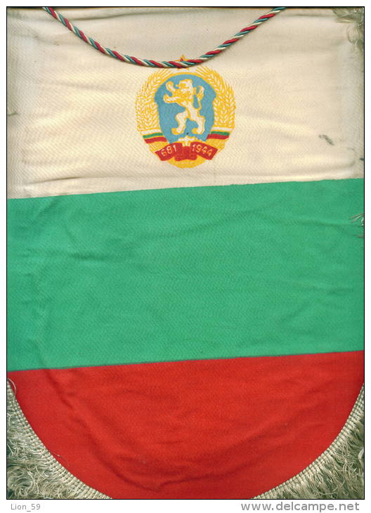 W168 / SPORT - Wrestling Lutte Ringen 1980 - 22.5 X 30 Cm. Wimpel Fanion Flag Bulgaria Bulgarie Bulgarien Bulgarije - Altri & Non Classificati