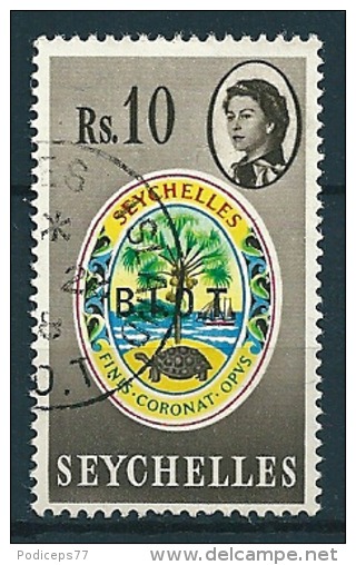 B.I.O.T. 1968  Aufdr. Auf Seychellen  10 R  Mi. 15  Gestempelt / Used - Britisches Territorium Im Indischen Ozean