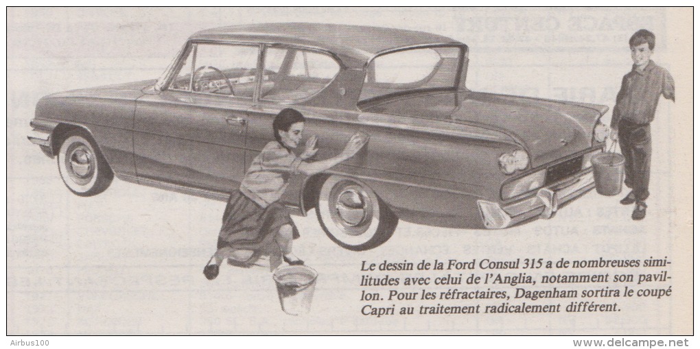 Coupure De Presse - Ford Consul 315 - Anglia - Cars