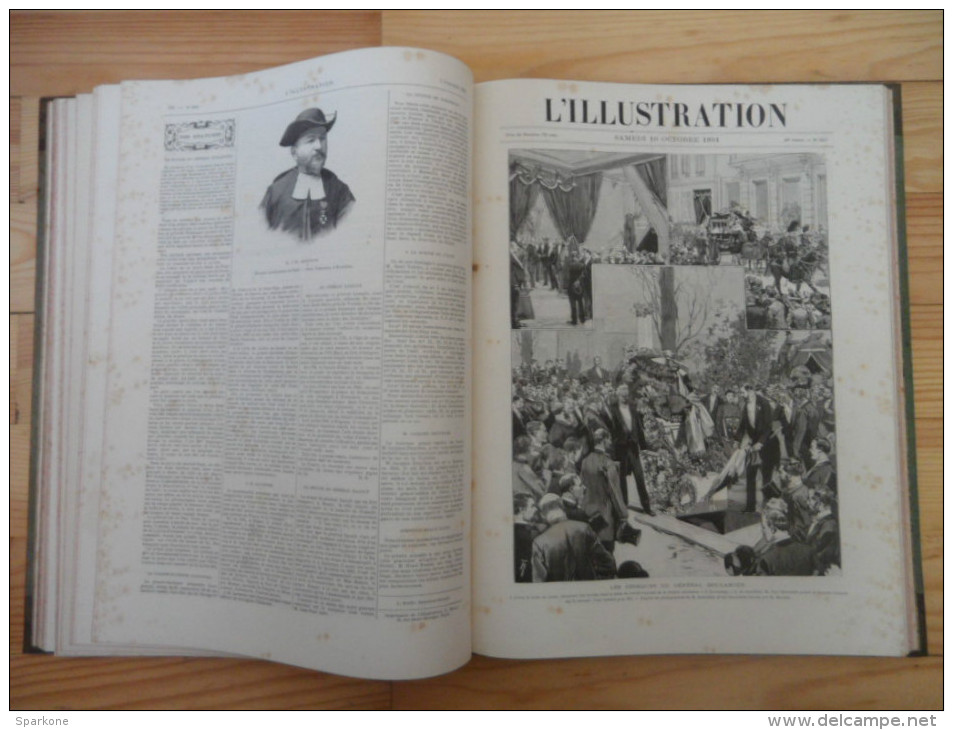 L'illustration,  "relié"  du 1 Juillet au 31 Décembre 1891  Tome 2  (Gravures)