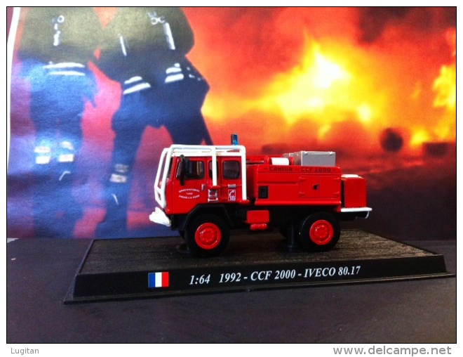 COLLEZIONE CARRI DEI POMPIERI - VIGILI DEL FUOCO DEL  PRADO - FRANCIA 1992 CCF 2000 IVECO 80.17  SCALA 1:64 - Altri & Non Classificati