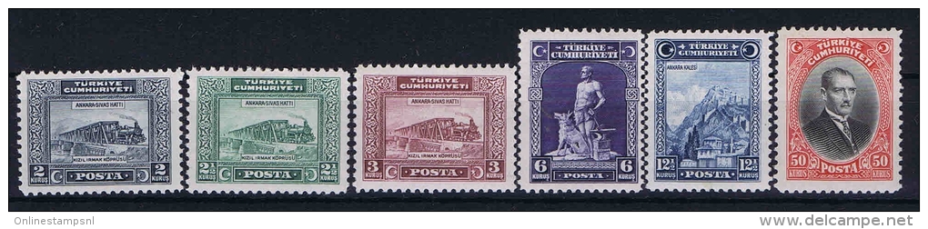 Turquie /Turkey: 1929 Isf. 1205-1210 ,Mi Nr 885 - 890 , MNH/** The 2,5 K Has Some Small Spots In The Gum - Ongebruikt