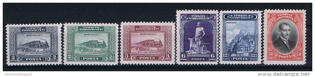 Turquie /Turkey: 1929 Isf. 1205-1210 ,Mi Nr 885 - 890 , MNH/** The 2,5 K Has Some Small Spots In The Gum - Nuovi