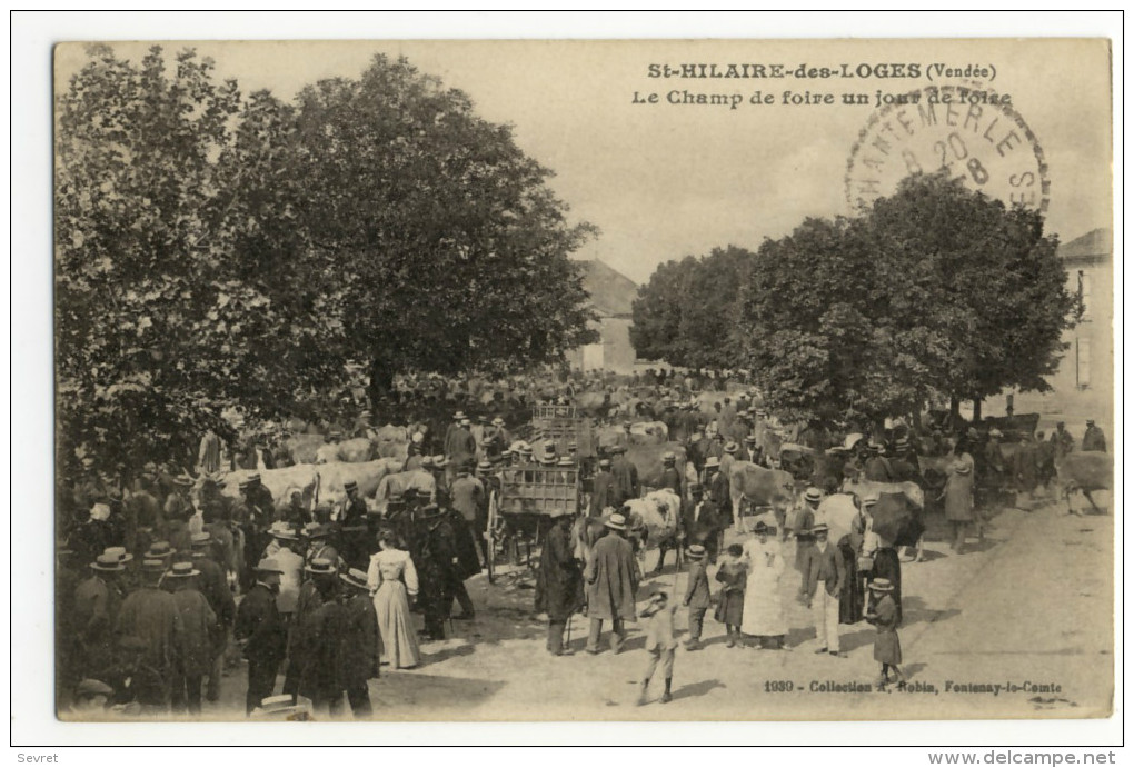 St-HILAIRE Des LOGES. - Le Champ De Foire Un Jour De De Foire - Saint Hilaire Des Loges