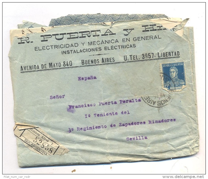 HISTORIAL POSTAL BUENOS AIRES A ESPAÑA - Buenos Aires (1858-1864)