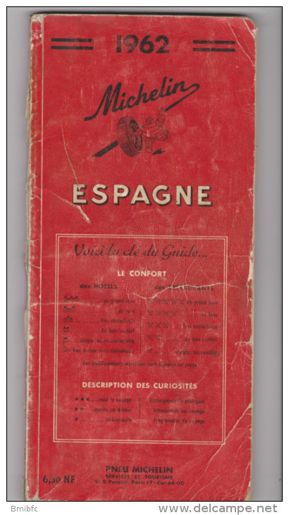 1962 - MICHELIN  - ESPAGNE - Michelin (guide)