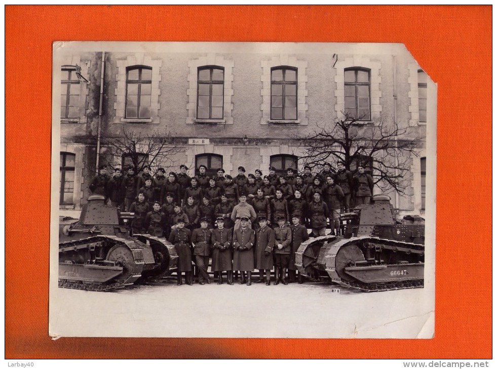 1 Photo Ancienne 502 Em Régiment De Chars De Combat 23,5 X 18cm - Guerre, Militaire