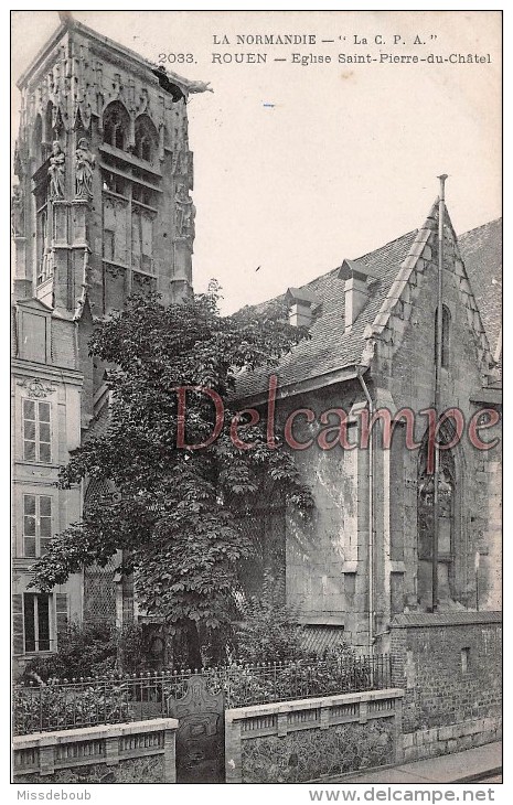 76 - ROUEN - Eglise Saint Pierre Du Chatel - Dos Vierge  - 2 Scans - - Rouen