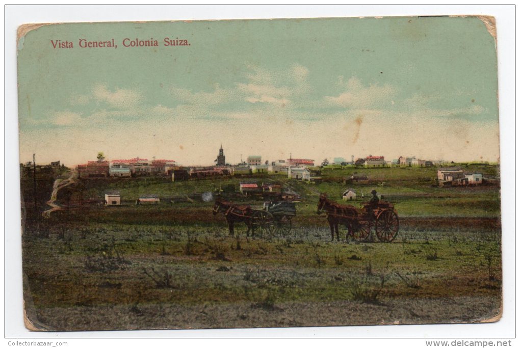 Ca 1900 Uruguay Stunning Colonia Suiza Switzerland Colony Vintage Original Postcard Cpa Ak (W4_118) - Uruguay