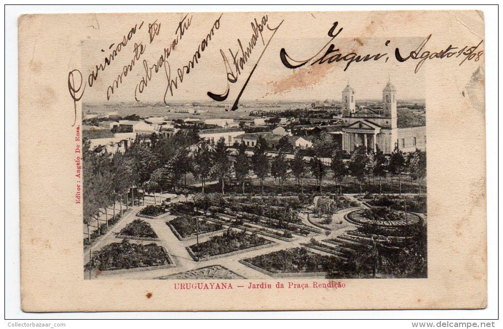 Brazil Urugayana Antigua Tarjeta  Postal Itaqui Postmark  Original Postcard Cpa Ak (W4_127) - Sonstige