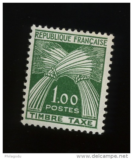 Taxes 90/94 ** Mais Le 1 FF A Une Trace De Couleur  Cote 90 € - 1960-.... Mint/hinged