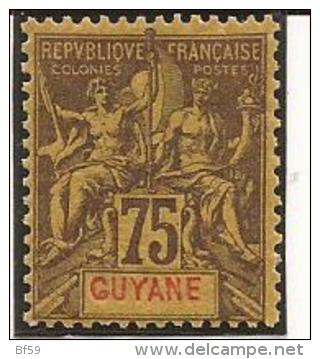 GUYANE - N° 41 - NEUF X MVLH (trace Très Propre) - Unused Stamps