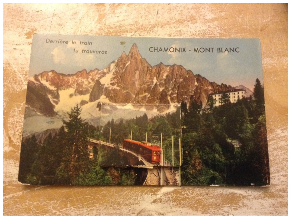 Cartes à Système Derrière Le Train Tu Trouveras Chamonix Mont Blanc - Chamonix-Mont-Blanc