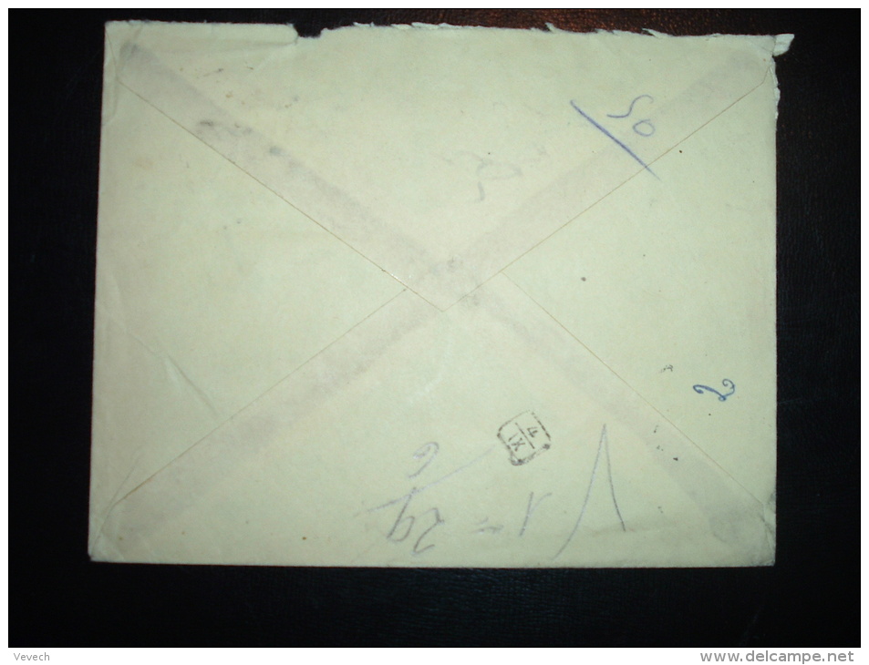 LR PAR AVION POUR FRANCE TP 6F + 1F50 OBL. 25-6-45 SFAX TUNISIE - Covers & Documents