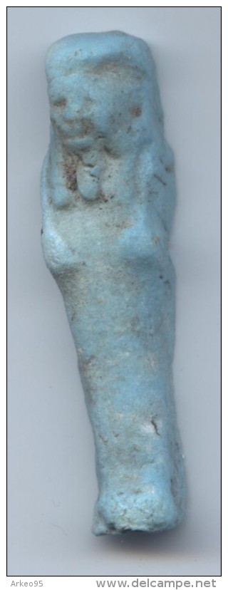 Oushebti égyptien En Faïence -600, 6,6 Cm - Archéologie