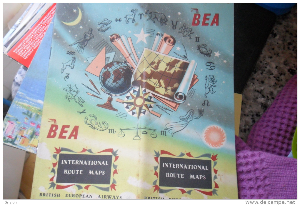 Bea International Map Flights - Autres & Non Classés