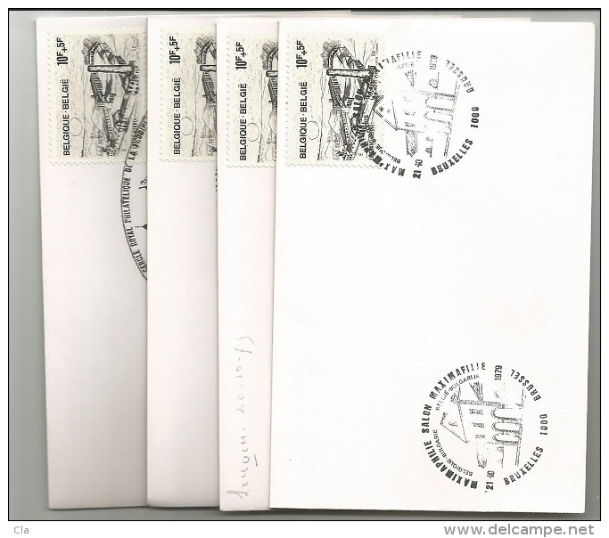 1946  Petite Enveloppe  Obl Premier Jour  BXL  Leuven  Poperinghe  Thuin - Sonstige & Ohne Zuordnung