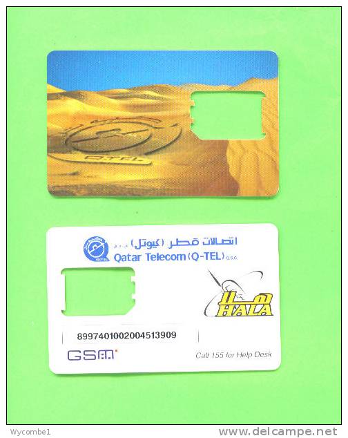 QATAR - SIM Frame Phonecard/Sand Dunes - Qatar