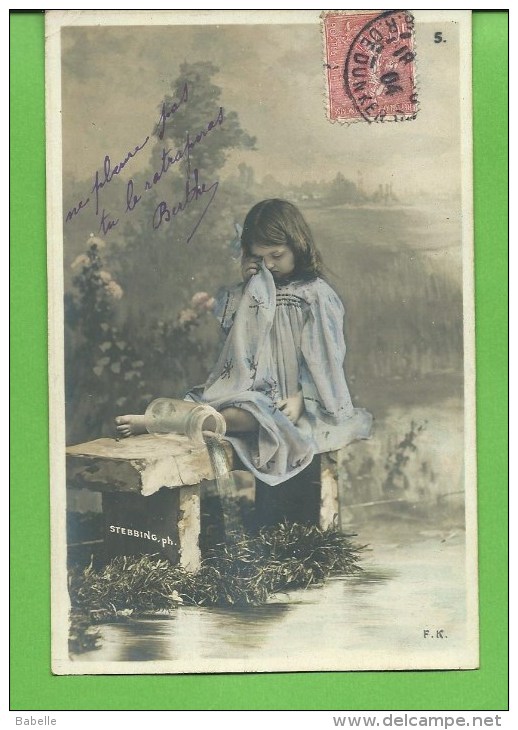 Série De 5 Cartes 1900 " LA PETITE PECHEUSE " - Collections, Lots & Séries