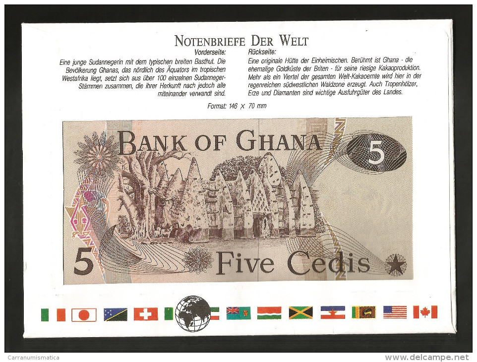 [NC] GHANA - BANK Of GHANA - 5 CEDIS (1977) - UNC - Ghana