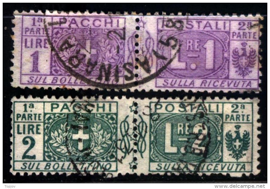 ITALIA -  REGNO PACCHI POSTALI   -  LOT  - Usati - 1914/22 - Colis-postaux