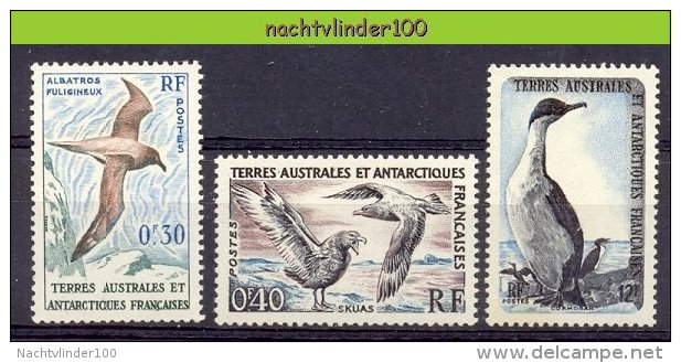 Nbm0069 FAUNA VOGELS BIRDS VÖGEL AVES OISEAUX TAAF TERRES AUSTRALES ET ANTARCTIQUES FRANCAISES 1959 PF/MNH+ONG/MH - Albatros