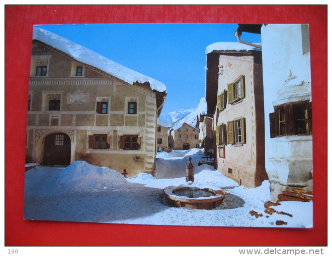 Dorfplatz In Guarda,Engadin - Guarda