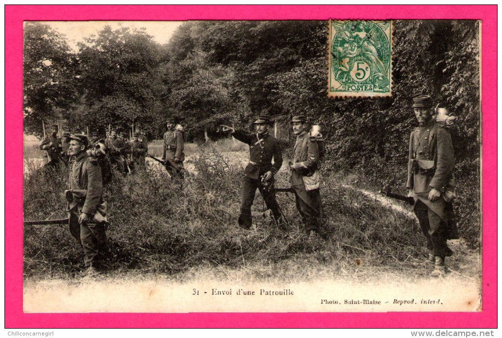 Envoi D'une Patrouille - Animée - Photo SAINT-BLAISE - Manoeuvres